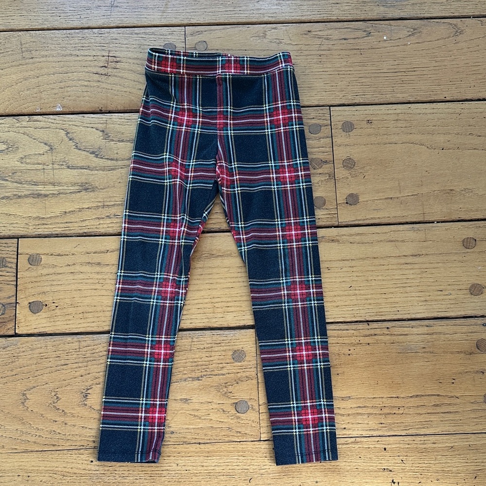 Crewcuts Christmas plaid Leggings
